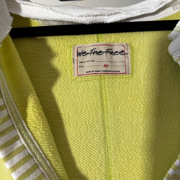 Free People We The Free Clean Prep Polo Pullover Top Light Green Size XL - Picture 6 of 8